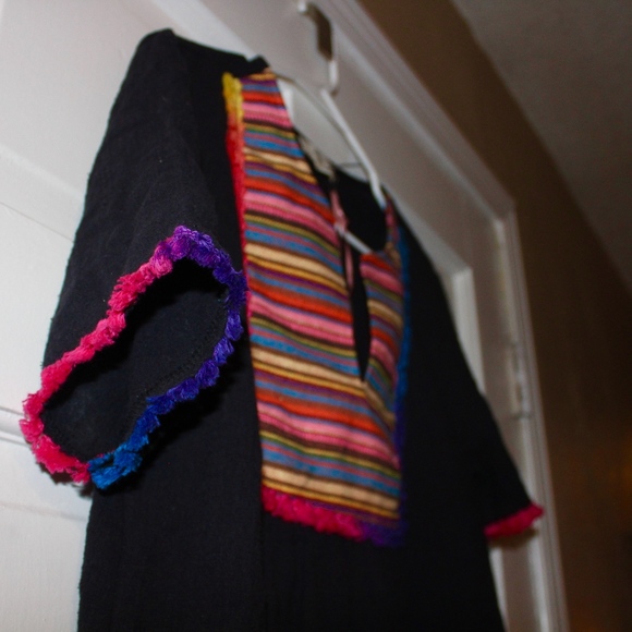 linen embroidered top size m - Picture 2 of 3